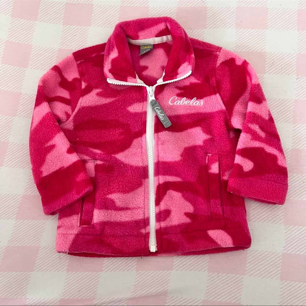 Cabela's Pink Camouflage Fleece Jacket - Baby girl
